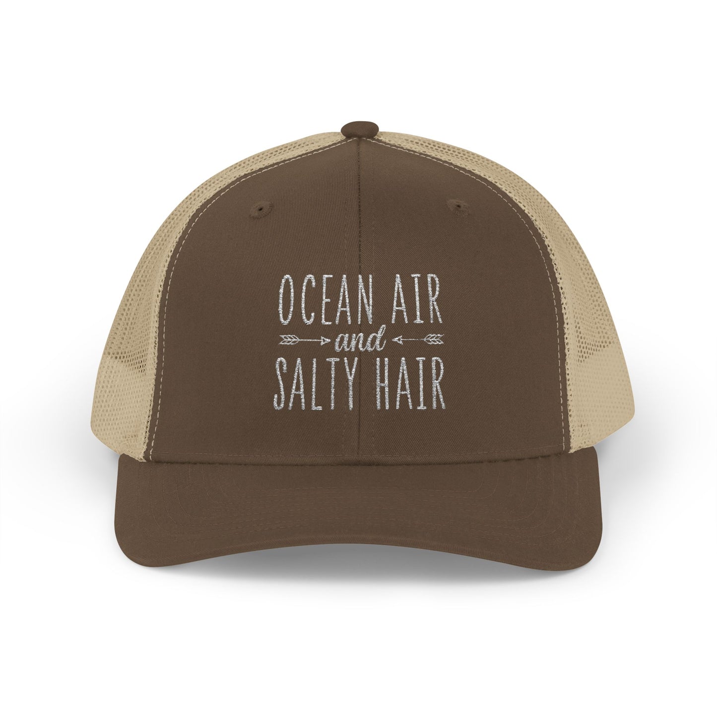 Snapback Trucker Cap -Ocean Air & Salty Hair-