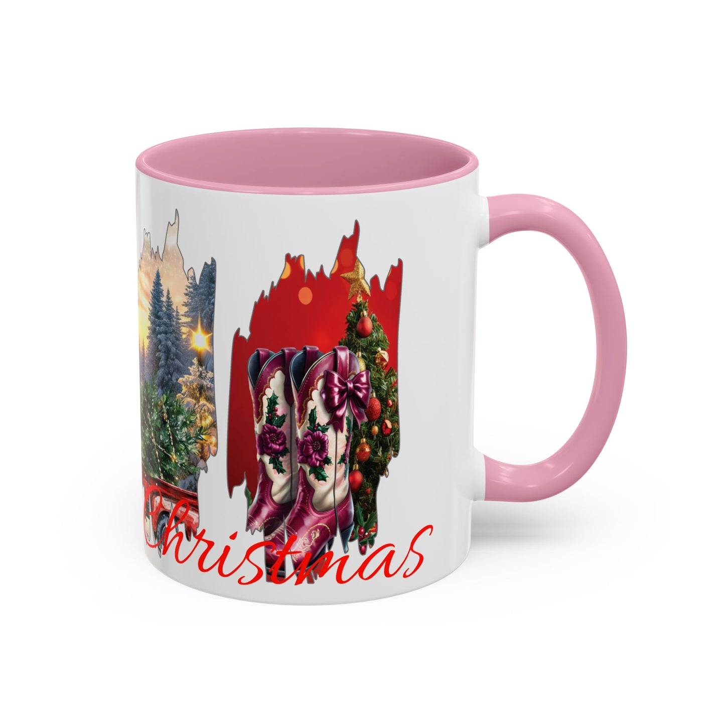 Christmas Collage Mug Highland cow (11oz/15oz)