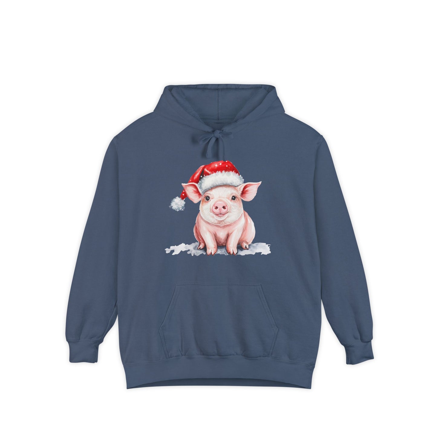 Cozy Christmas Pig  Hoodie | Holiday Gift, Funny Hoodie, Animal Lover Gift, Winter Wear, Cute Christmas Sweatshirt