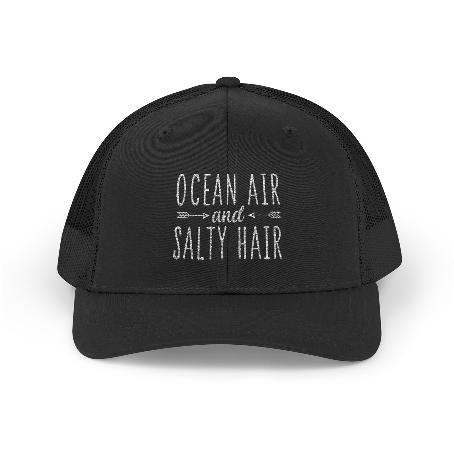 Snapback Trucker Cap -Ocean Air & Salty Hair-