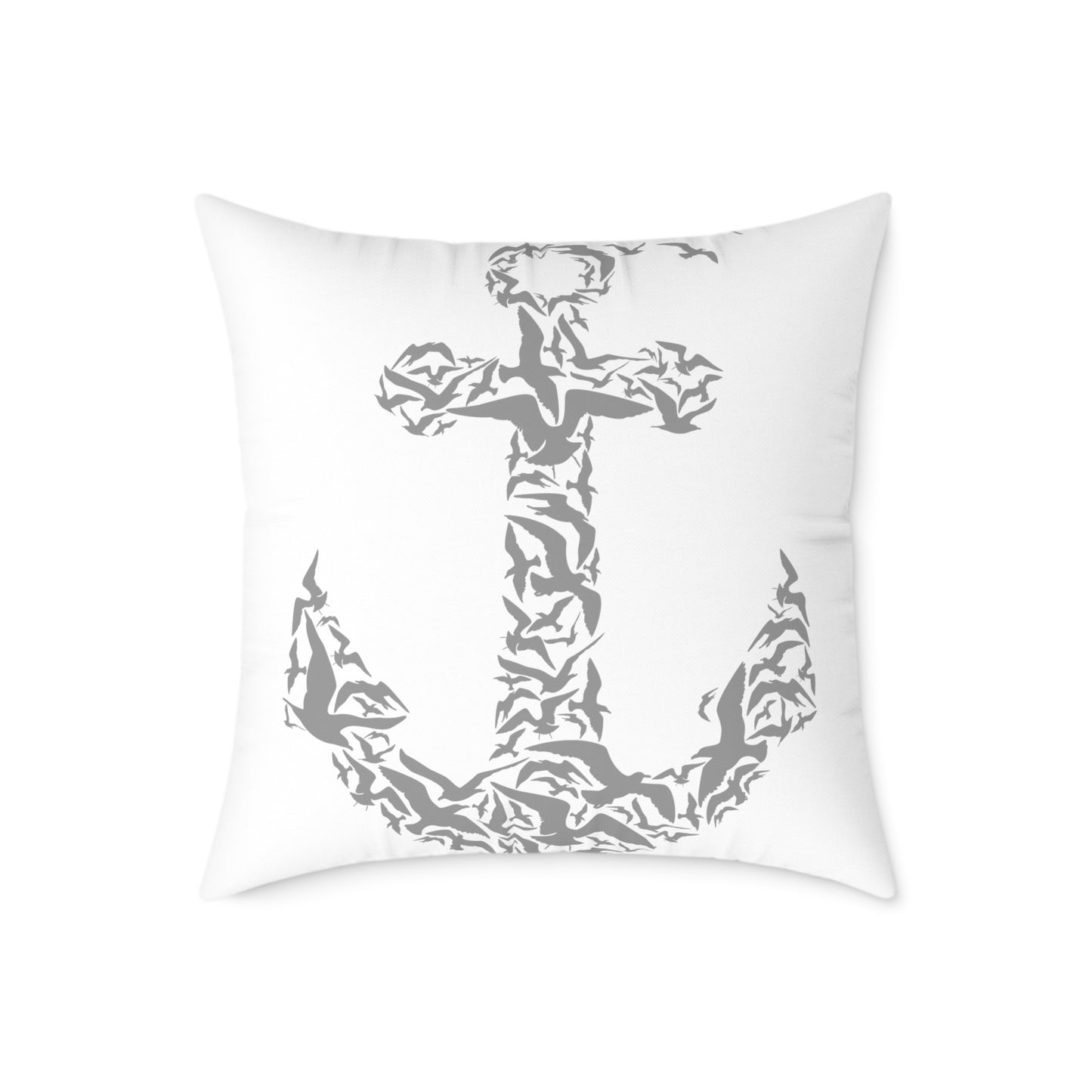 Nautical Anchor Throw Pillow