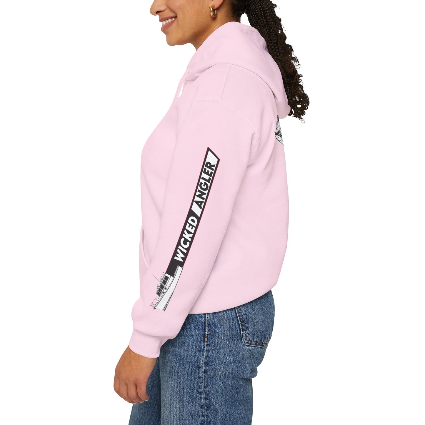 Wicked Angler Fishing Hoodie – Vintage Fish Graphic Pullover