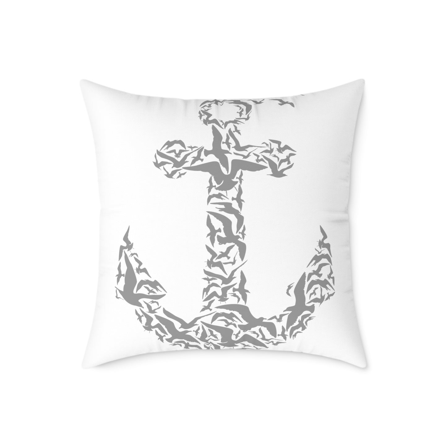 Nautical Anchor Throw Pillow