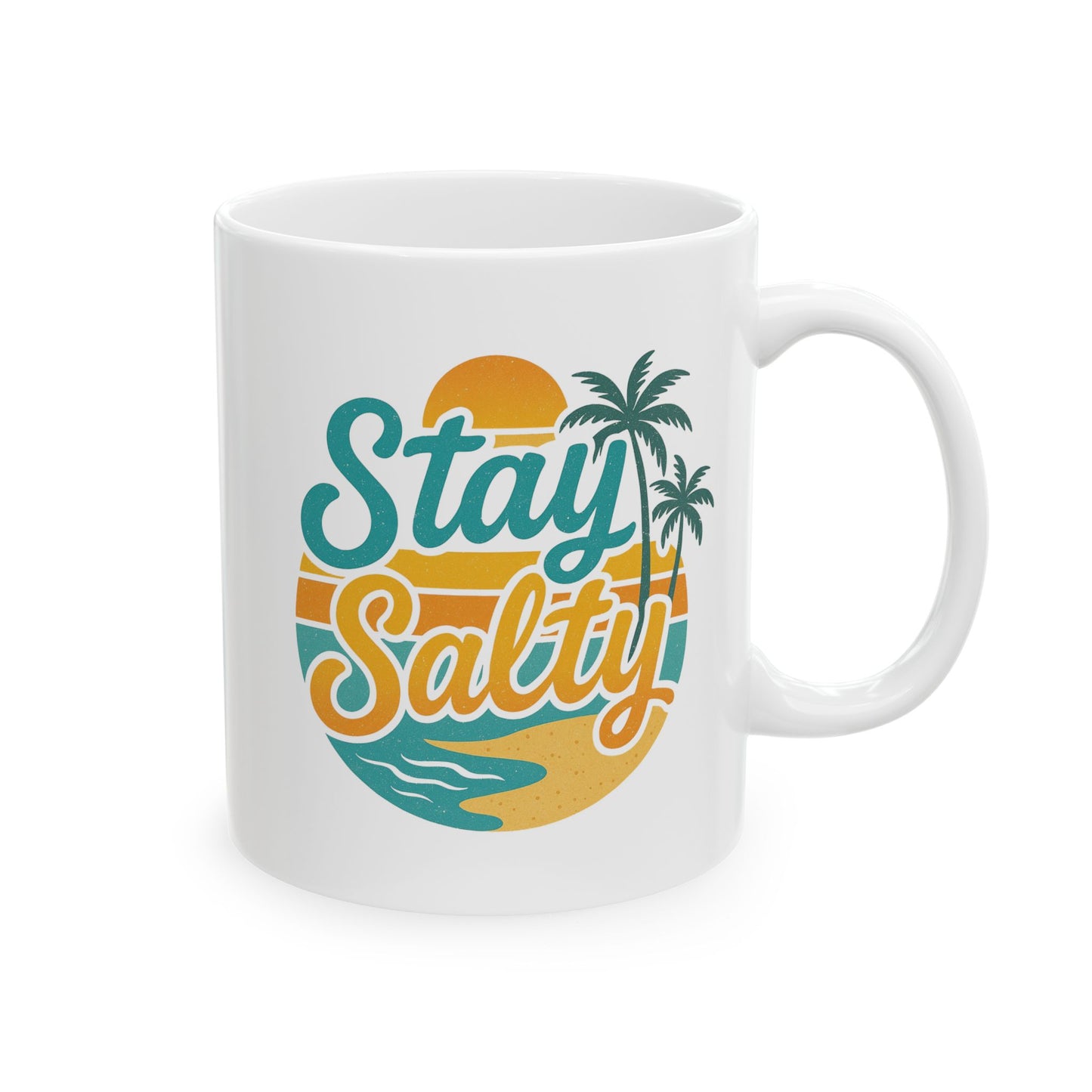 Beach Vibes Ceramic Mug - Stay Salty -
