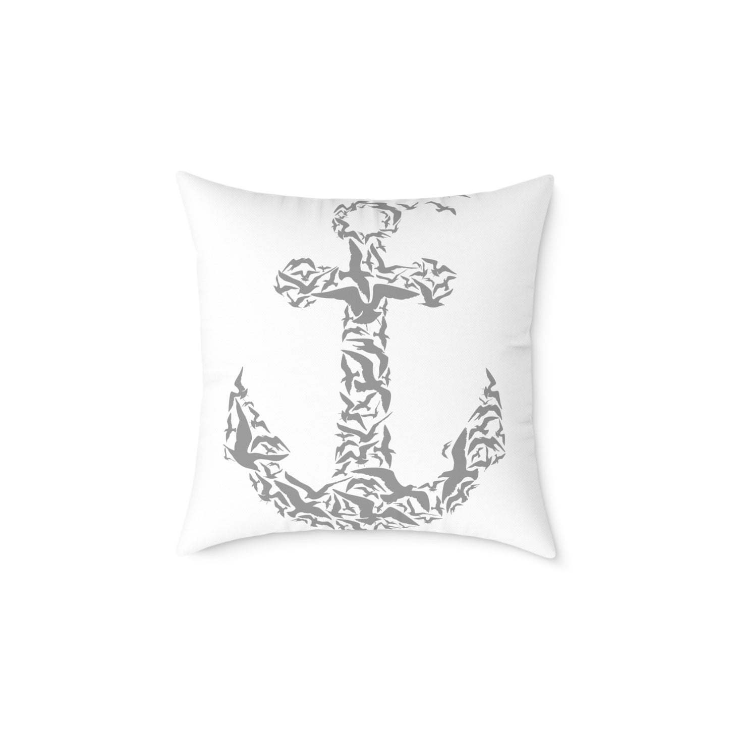 Nautical Anchor Throw Pillow