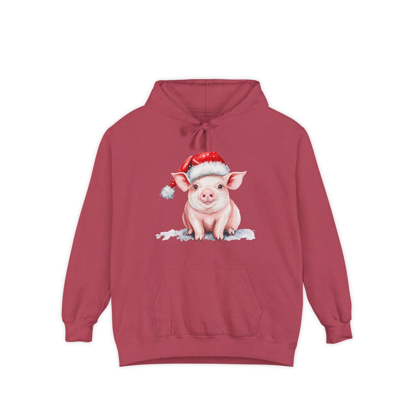 Cozy Christmas Pig  Hoodie | Holiday Gift, Funny Hoodie, Animal Lover Gift, Winter Wear, Cute Christmas Sweatshirt
