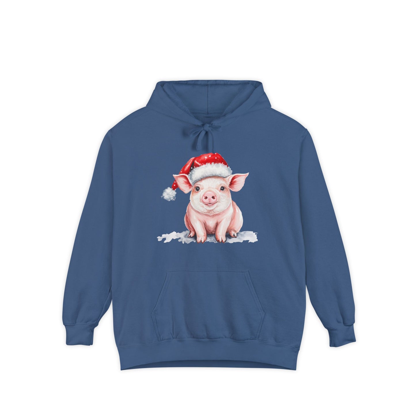 Cozy Christmas Pig  Hoodie | Holiday Gift, Funny Hoodie, Animal Lover Gift, Winter Wear, Cute Christmas Sweatshirt
